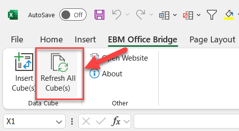Microsoft 365 SSO login window shown after refreshing cubes